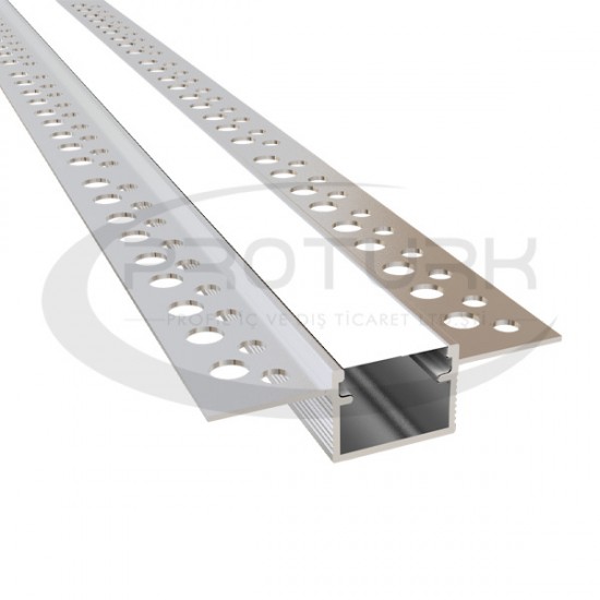 Alüminyum 1,5 cm Alçıpan Led Profilleri