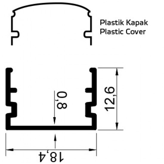 Alüminyum Led Bordür Profilleri