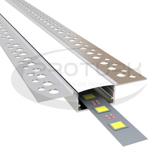 Alüminyum 2 cm Alçıpan Led Profilleri