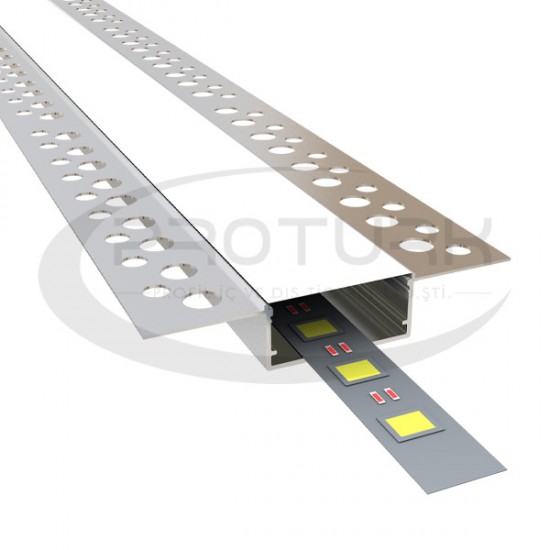 Alüminyum 3cm Alçıpan Led Profilleri