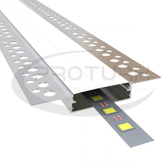 Alüminyum 5cm Alçıpan Led Profilleri