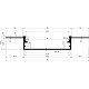 Alüminyum 5cm Alçıpan Led Profilleri