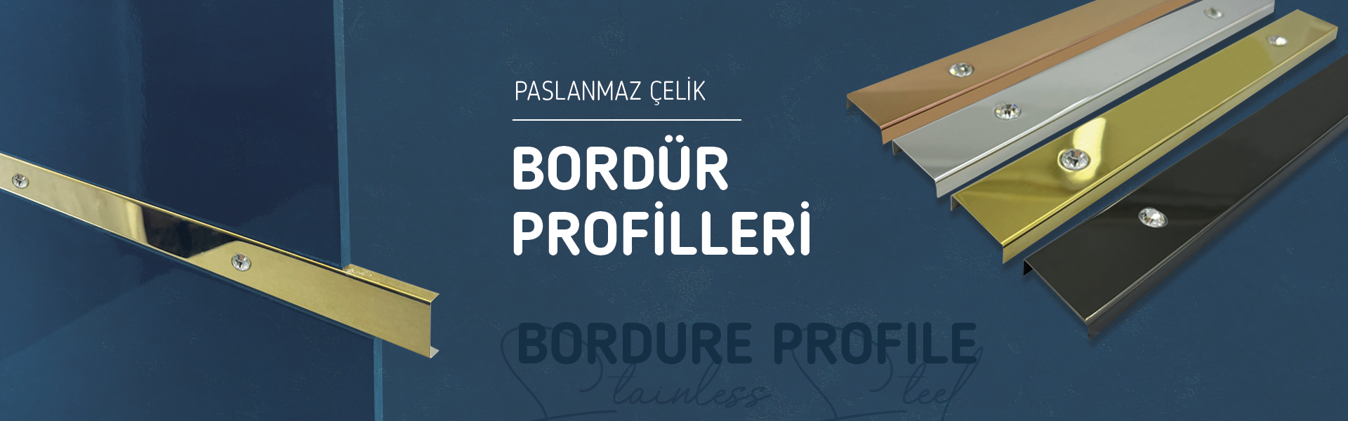 Paslanmaz Çelik Bordür Profilleri